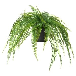 Artificial potted plant, in/outdoor hanging/fern, 12 cm