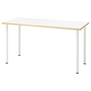 Dotrex Desk, dot pattern/black white, 140x60 cm