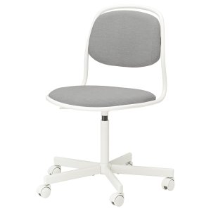 Vivlee Swivel chair, white/Vissle light grey