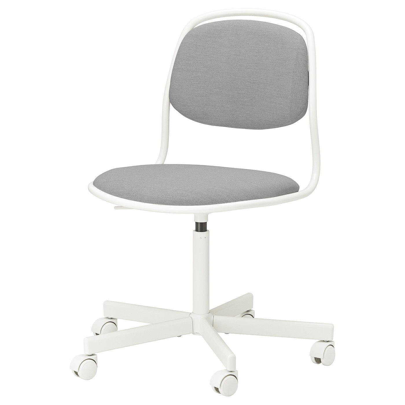 Vivlee Swivel chair, white/Vissle light grey