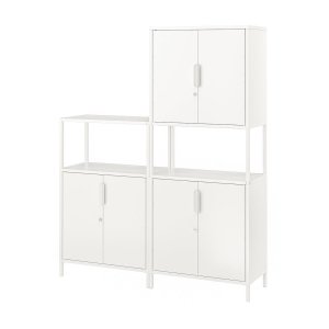 Modulyn Lite Cabinet combination, white, 140x173 cm