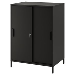 Anthrix Cabinet with sliding doors, anthracite, 80x55x110 cm