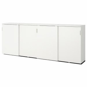 Glidea XL Cabinet with Sliding Doors, White, 320 × 120 cm